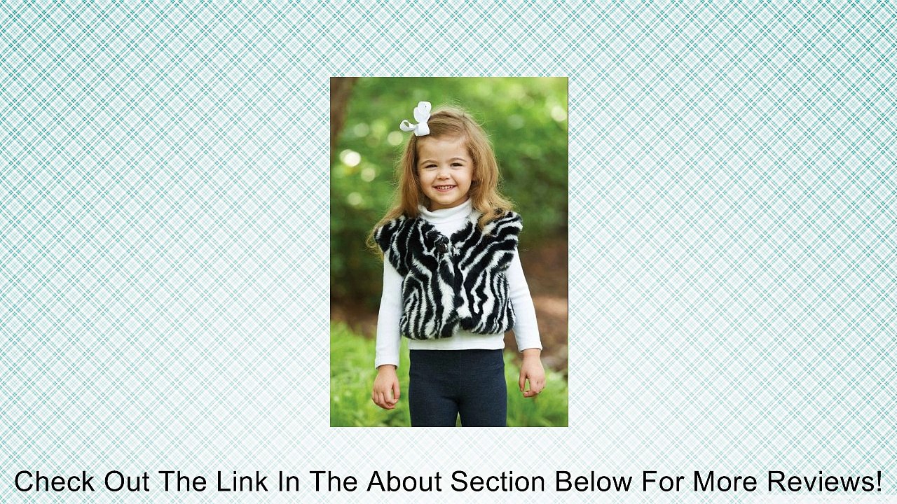 Zebra Faux Fur Vest 5T Review