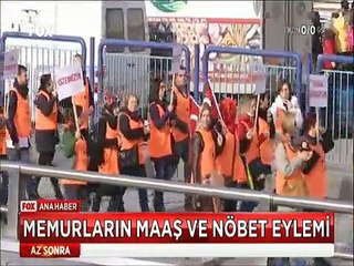 Memurların Ankara'daki Maaş ve Nöbet eylemi