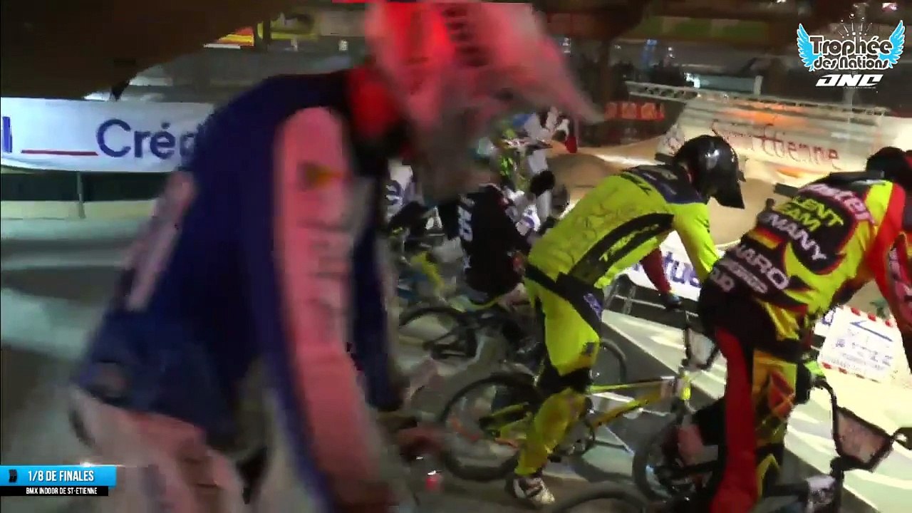 Replay 1/8 finales Trophée des Nations 19ème BMX Indoor de St-Etienne 2014
