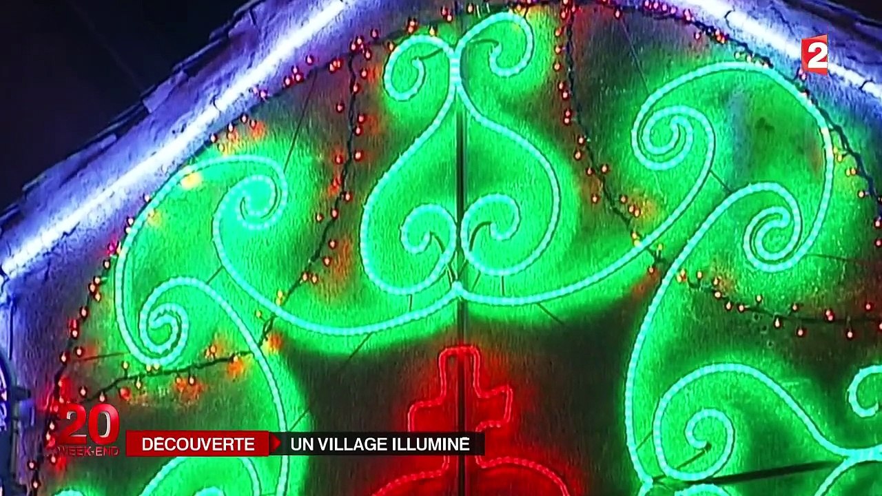 Le village des lumières au milieu de l'Aveyron