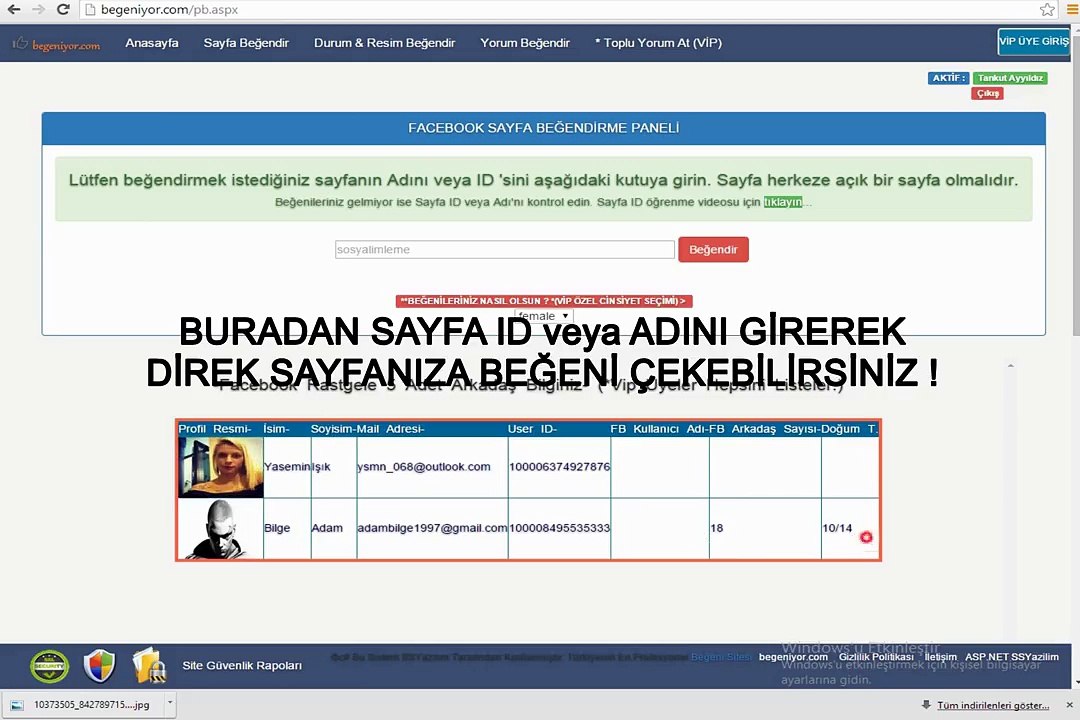 Facebook Beğeni Hilesi 2014  - begeniyor.com