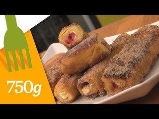 Recette de French toast roll-up ou Brioche perdue roulée - 750 Grammes