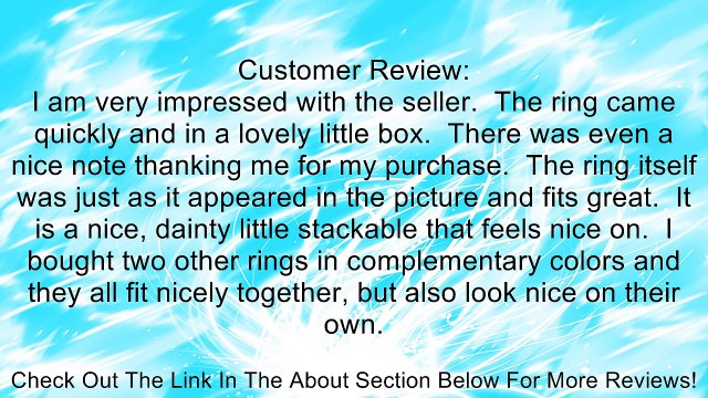 Faceted Moonstone Stackable Ring Review