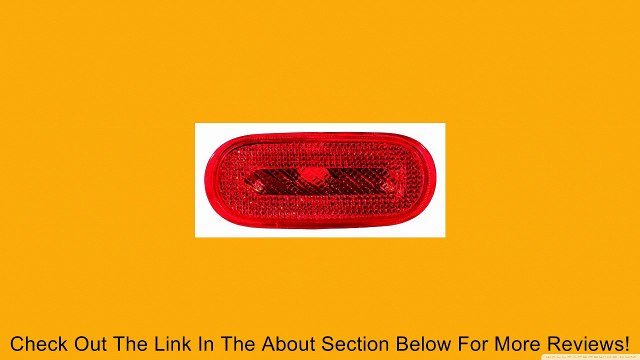 DEPO 341-1414R-US-R Volkswagen New Beetle Rear Passenger Side Red Marker Lamp Lens and Housing Review