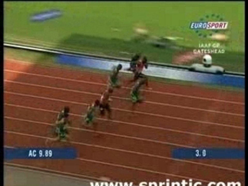 Asafa Powell - 9.77sec. 100m WR 2nd