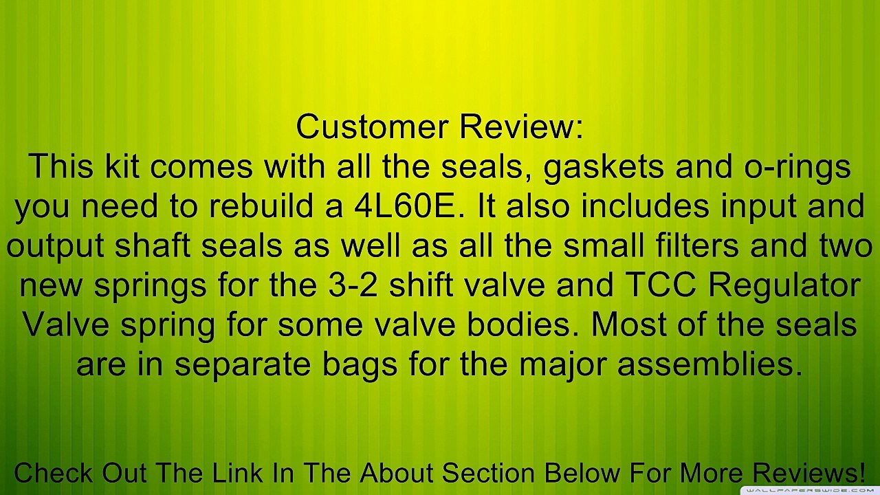 4L60E 4L65E 1993-2003 Rebuild Kit GM Review
