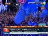 Cristina Fernández dirige mensaje a Argentina en la Plaza de Mayo