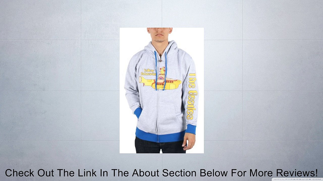 Beatles, The - Mens Yellow Sub Zip Hoodie in Grey Review