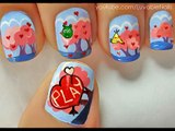 Angry Birds - Valentine's Day !! Nails for Valentine's Day Nail Art Valentine's Day nail designs Valentine's Day Nails