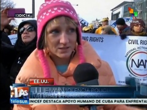 Estadounidenses marchan para rechazar abusos contra afroamericanos