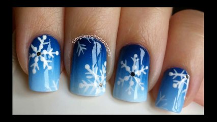 Snowflake Nail Art Tutorial - snow nails snowflake nail art snowflake nail designs how to draw snowflake