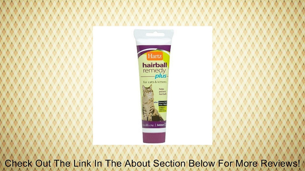 Hartz Hairball Remedy Plus for Cats and Kittens, Salmon Flavor, 2.5 Oz (Pack of 3) Review