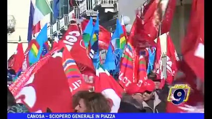 CANOSA DI PUGLIA | Sciopero generale in piazza