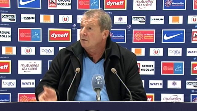 Rolland Courbis après MHSC 3-3 RC Lens (18ème journée L1)