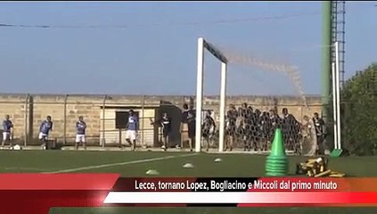 Lecce, tornano Lopez, Bogliacino e Miccoli dal primo minuto