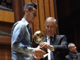 Napoli - Hamsik riceve la cittadinanza sportiva di Napoli -1- (13.12.14)