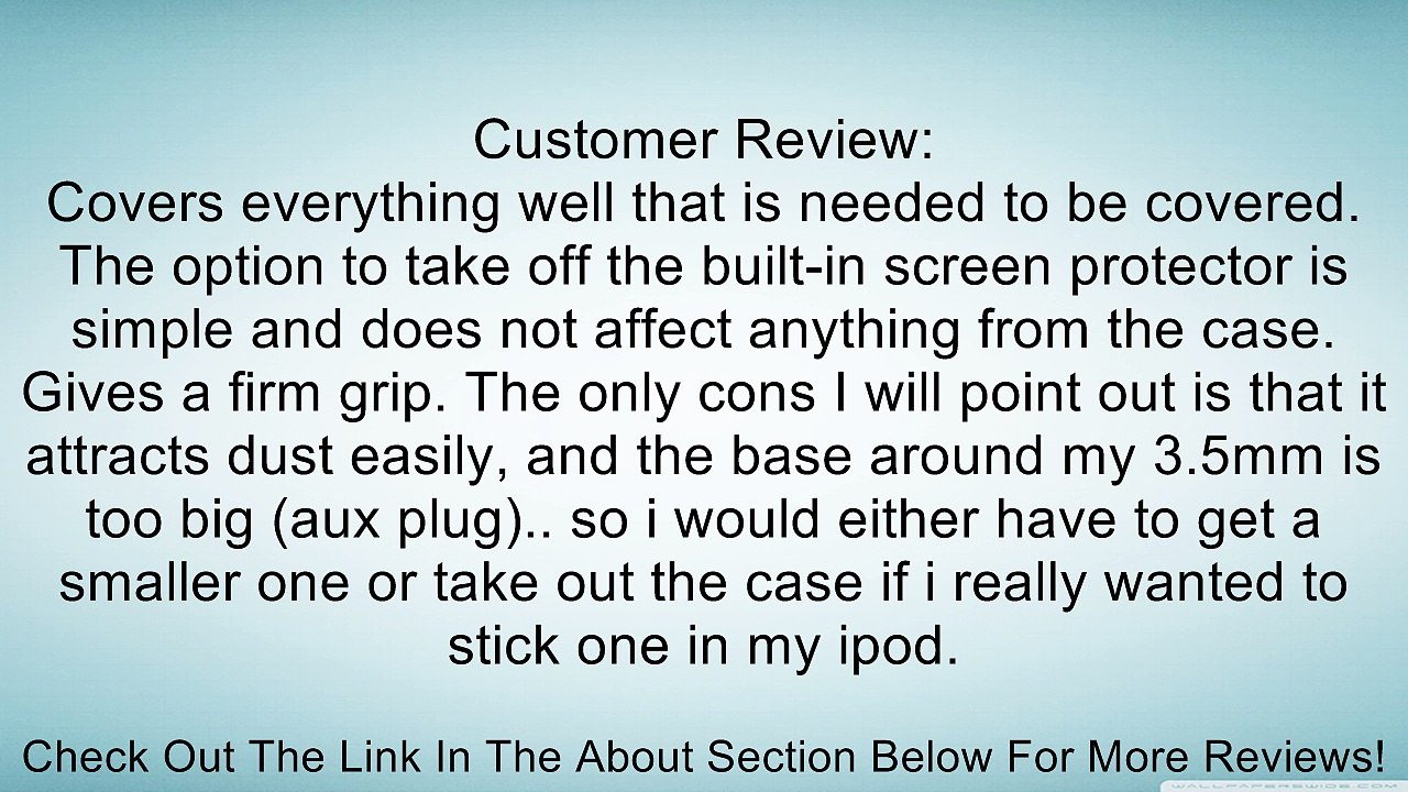 i-Blason ArmorBox Hybrid 3 Layer Defender Case with Built-In Screen Protector for iPod touch 5G (Black) Review