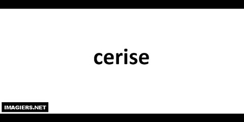 Pronunciation of 'Cerise' (Cherry) in French - thumbnail