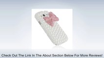 New 3D Pink Bowknot Bow Decorate full Pearls Case Hard White for Samsung Galaxy S3 III I9300 Review