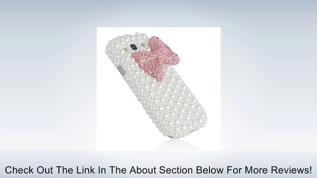 New 3D Pink Bowknot Bow Decorate full Pearls Case Hard White for Samsung Galaxy S3 III I9300 Review