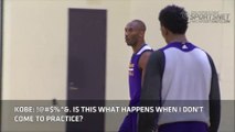 Kobe Bryant insulte ses coéquipiers lors de l’entraînement des Lakers