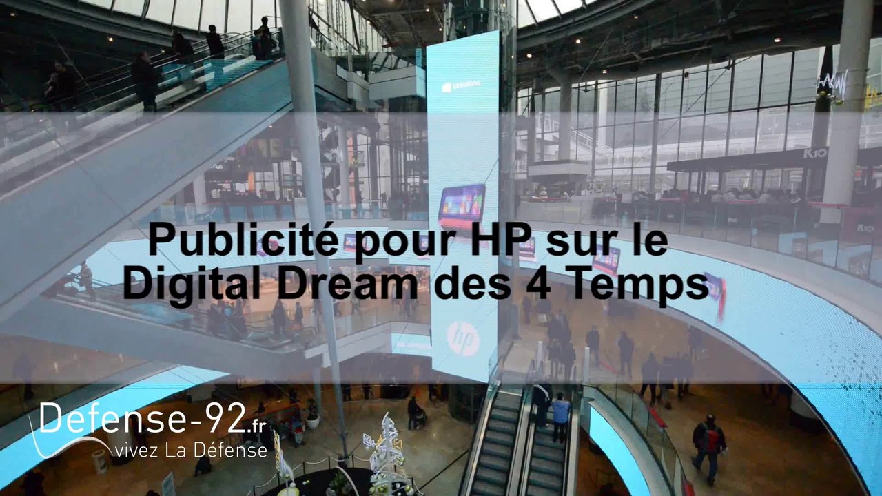 La publicité pour le HP Pavillon X360 sur le Digital Dream