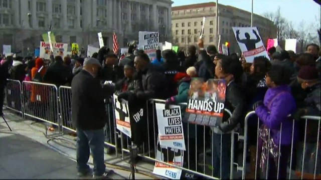 Grande marche contre les violences policières aux États-Unis