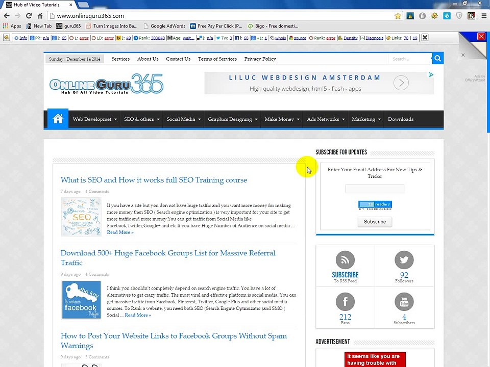 Search engine optimization part 7