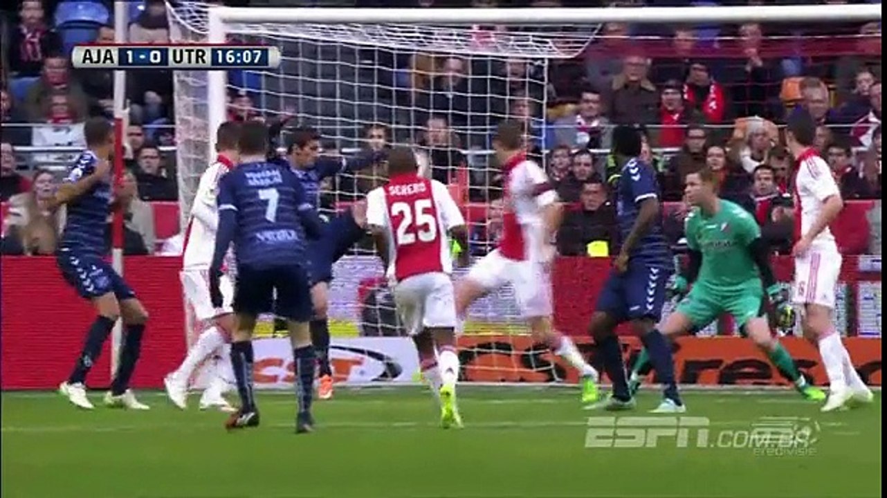 Ajax 3 - 1 FC Utrecht All Goals and Full Highlights 14/12/2014 - Eredivisie