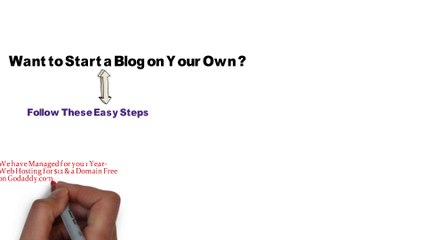 How to Start a Blog Online on your own & Start Blogging Tutorial Free