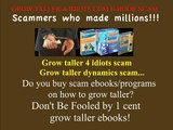 grow taller and height increase - grow taller 4 idiots .com  scam free ebook download.