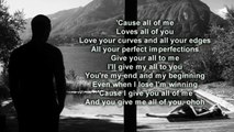 John Legend - All Of Me (Piano Instrumental/Karaoke) with Lyrics