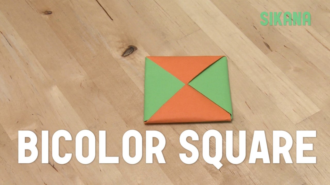 Origami: Bicolor Square
