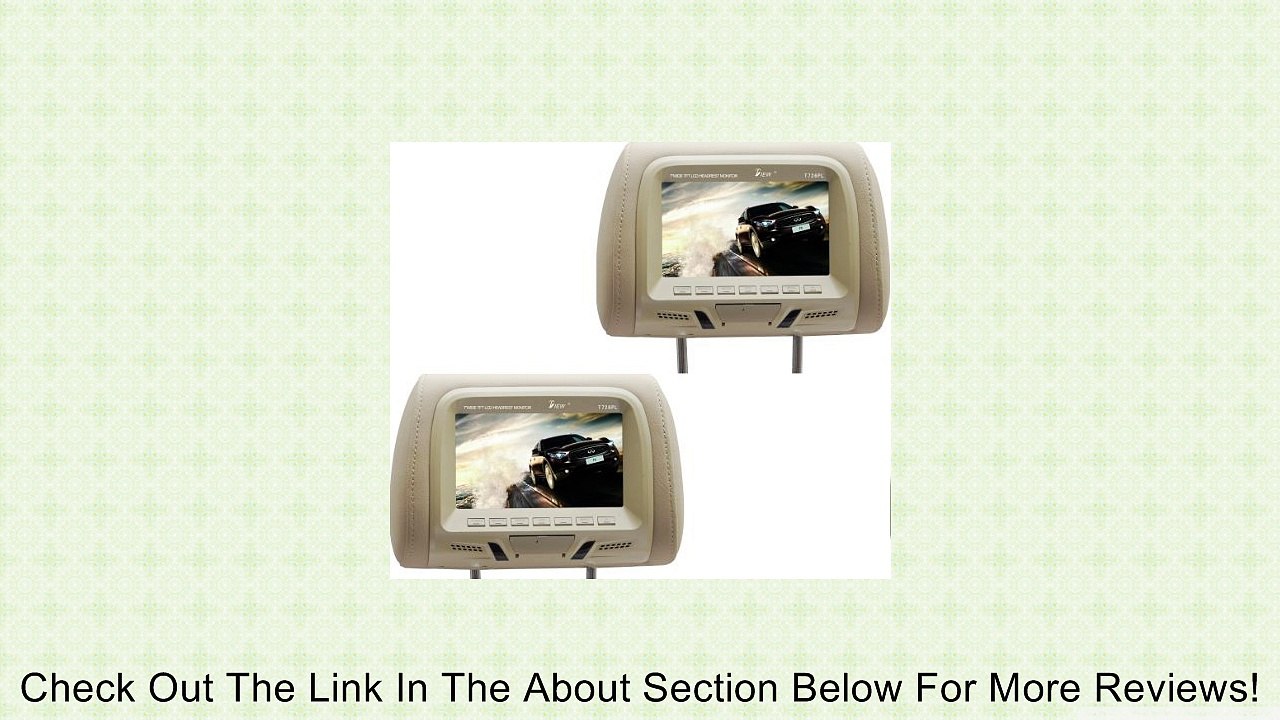 Tview T726PL-TN 7-Inch Car Headrest Monitor (Beige) Review