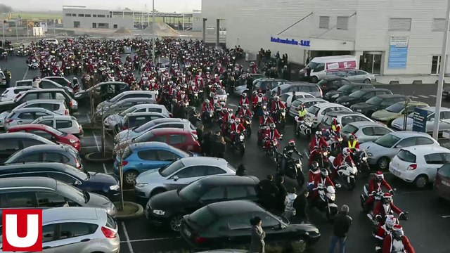 Les motards jouent les pères Noël auprès des enfants malades