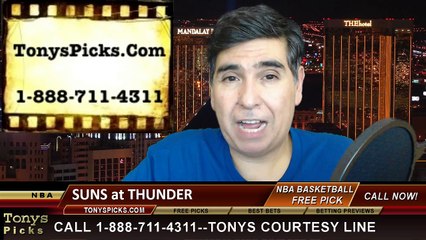 Oklahoma City Thunder vs. Phoenix Suns Free Pick Prediction NBA Pro Basketball Odds Preview 12-14-2014