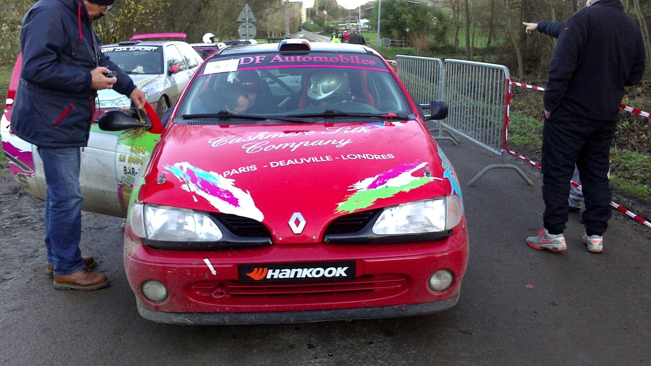 Notre  telethon 2014 batheme de copilote de rallye