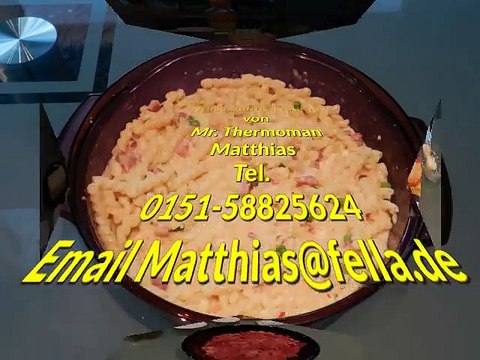 Thermomix TM 31 Mr Thermomen Matthias kocht Käse Sahne Nudeln