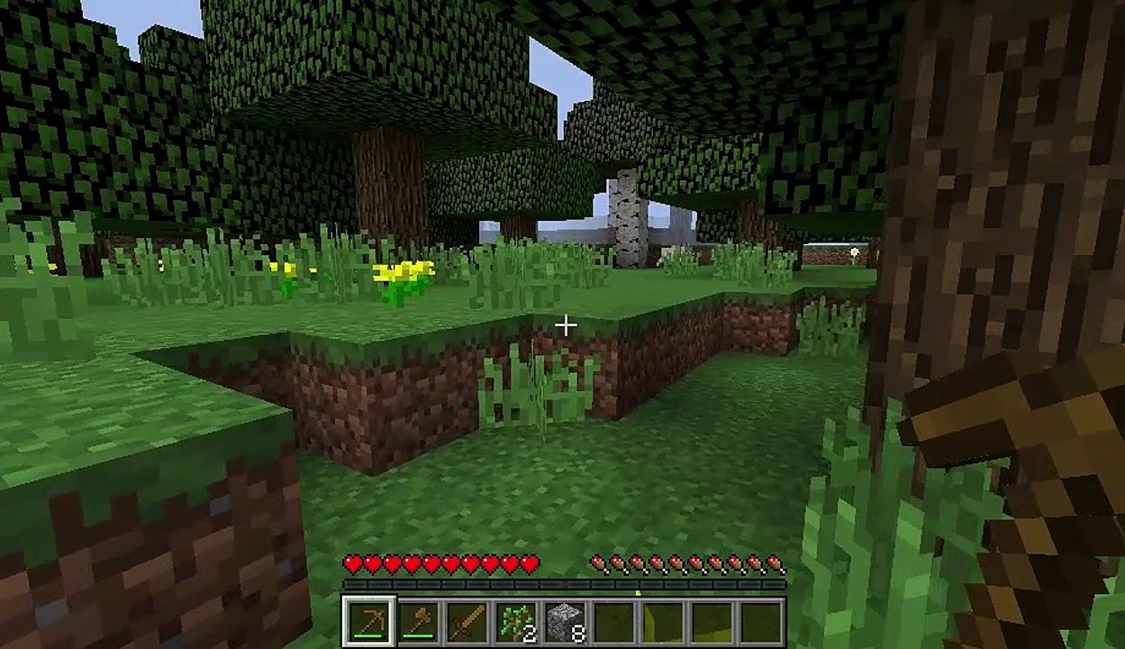 Turkce: Minecraft Survival Bölüm 1 - Yeni Ev, Maden, Kendimi Tanıtıyorum