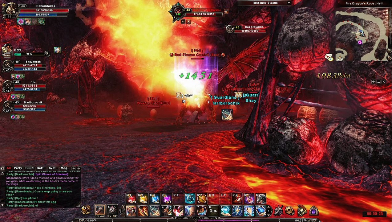 Level 45 Hell - Red Flames Cardnil