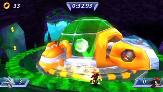 Sonic Rivals - Silver : Zone Forest Falls BOSS