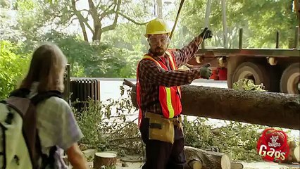 2 in 1 Gag featuring Huge Log!! BY studio 2 New Funny videos