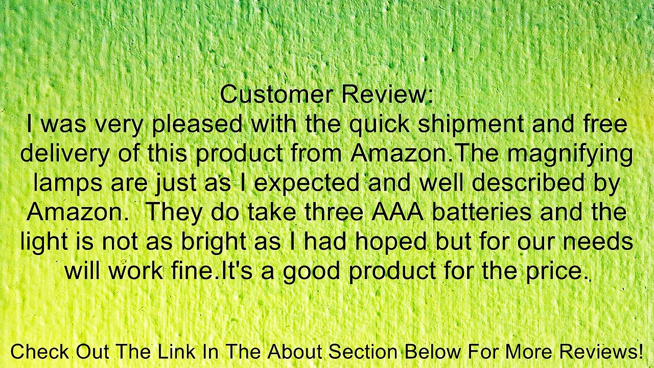 E-MART 2.5X 90mm / 5X 22mm Clip-on Clip on LED Light Lighted Tabletop Desktop Table Top Desk Lamp Reading Magnifier Magnifying Loupe Glass Review