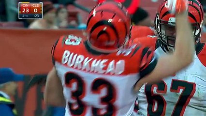 Burkhead rushes in for a 10-yard TD