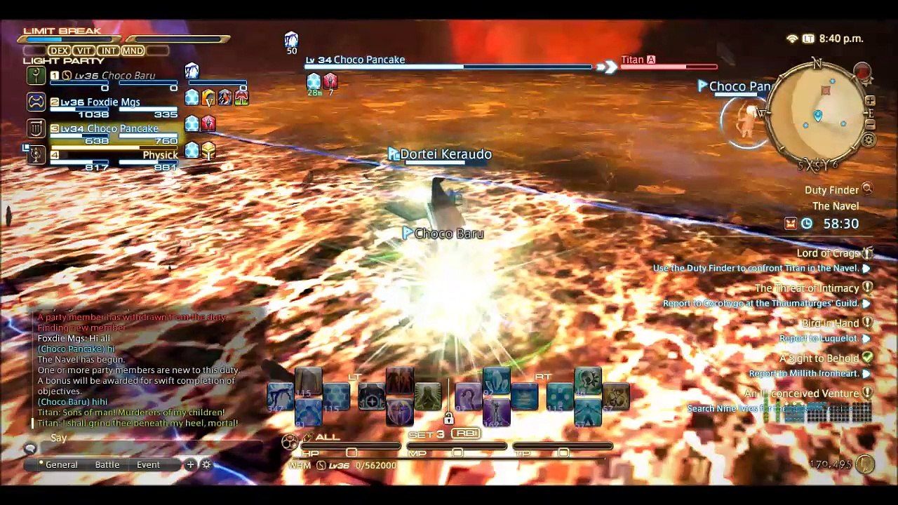 FFXIV gameplay part 14, Lord of Crags, Titan Fight