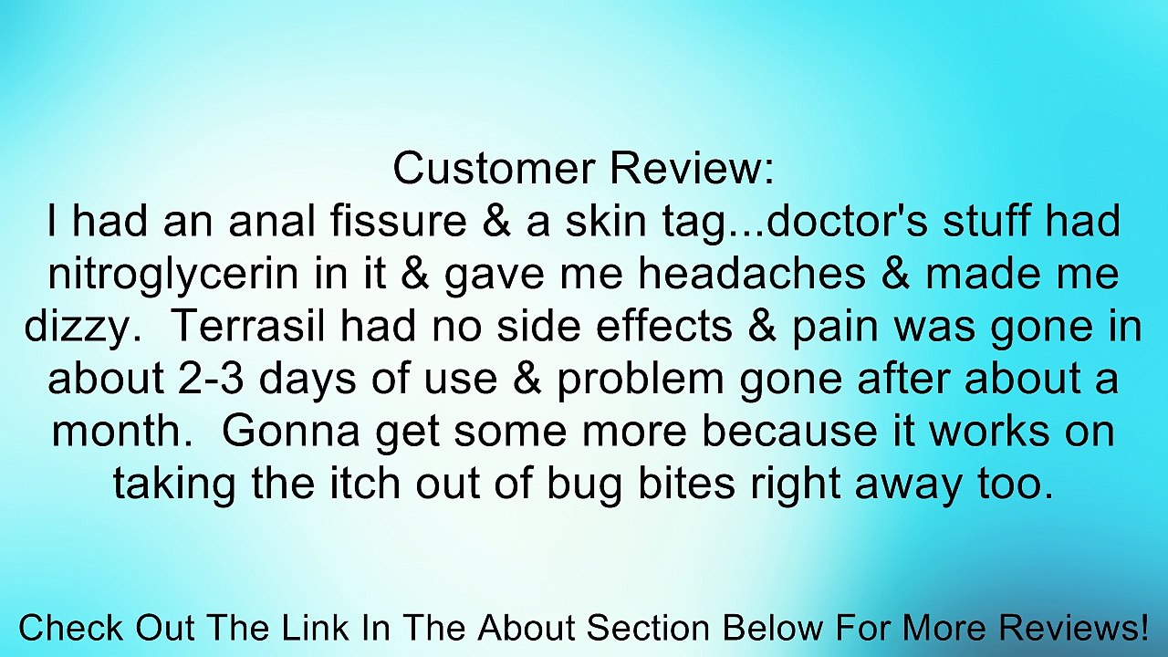 Terrasil Skin Repair Antiseptic Ointment (14 gram jar) Review