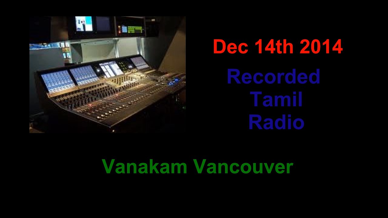 Vanakam Vancouver 2014-12-14