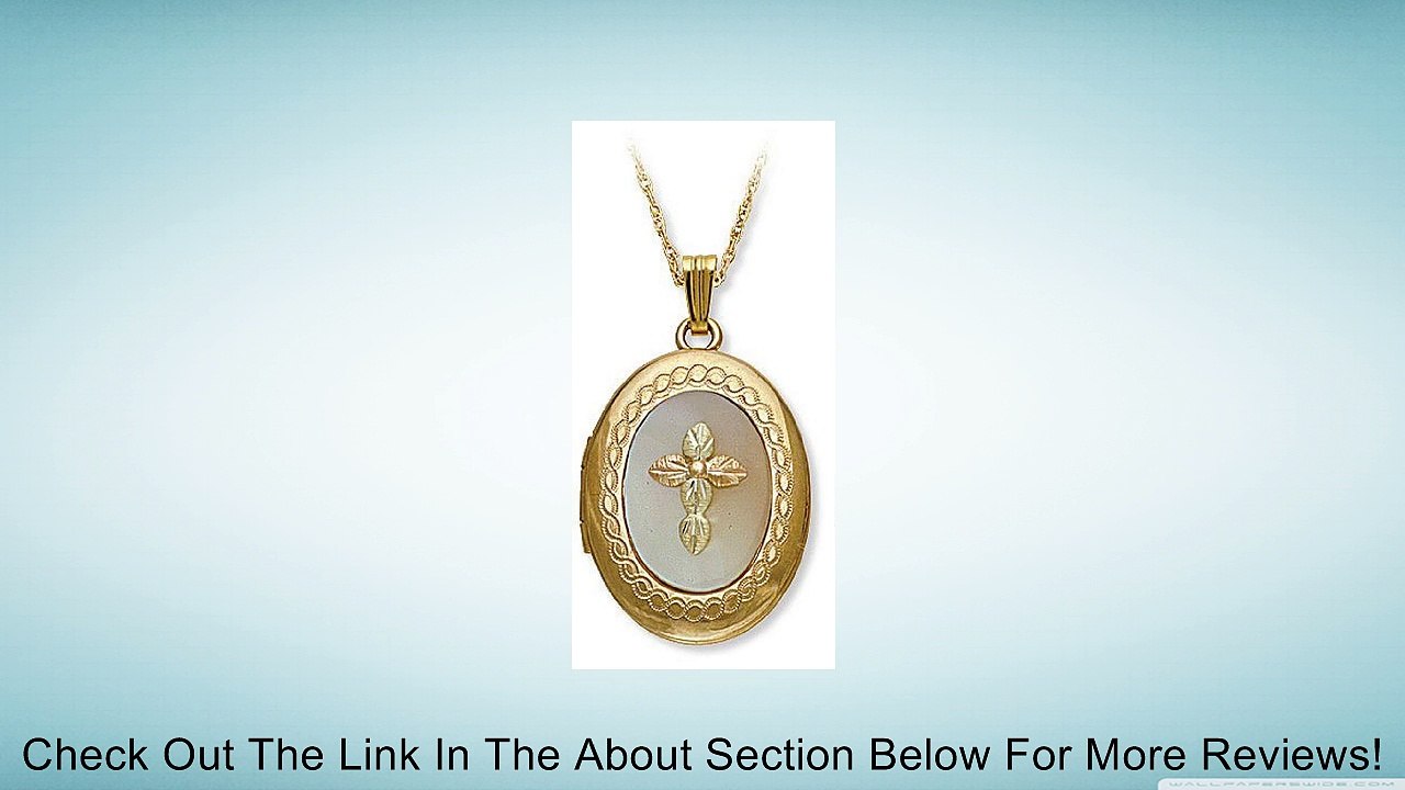 Landstroms Black Hills Gold Mother of Pearl Locket with Cross - 03787-MOP Review