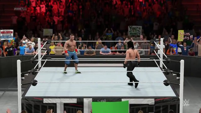 John Cena vs. Seth Rollins (Tables Match) - WWE TLC - WWE 2K15 Simulation