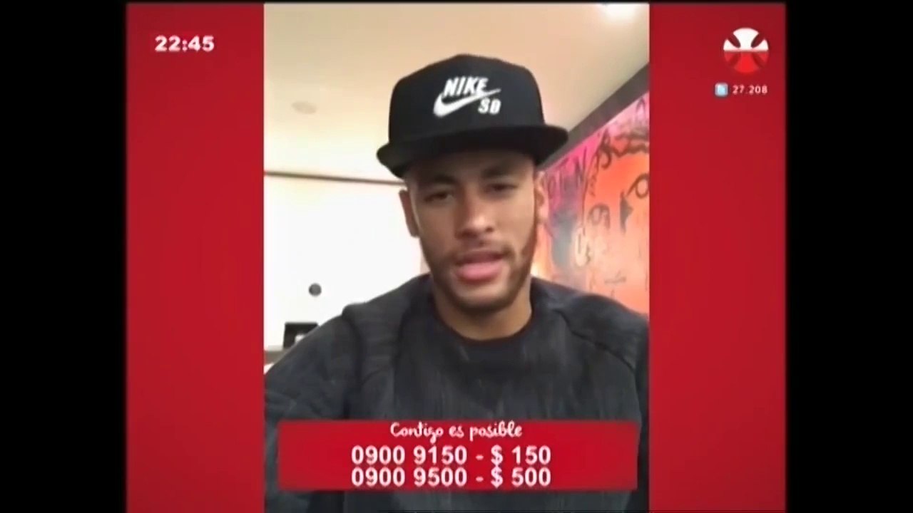 Suárez, Neymar y Messi enviaron su saludo a Mateo, el niño Teletón 2014